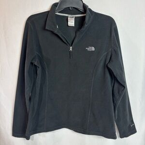 The North Face Fleece Pullover Womens XL Black 1/4-Zip Cozy Outdoor TNF